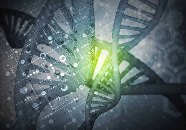 DNA molecules background, — Stock Photo, Image