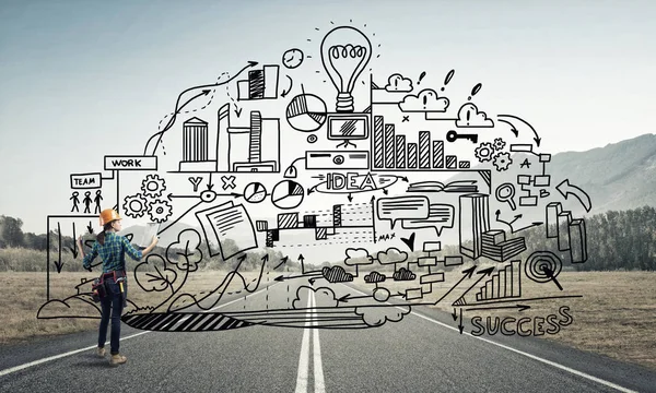 kask kadında mühendisi 