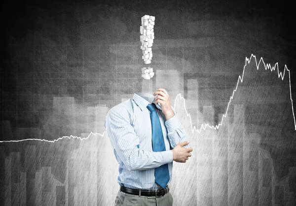 Ünlem işareti ile meçhul iş adamı