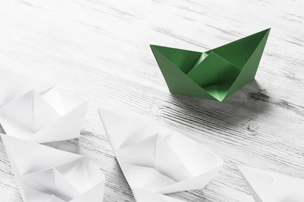 Set van origami boten — Stockfoto