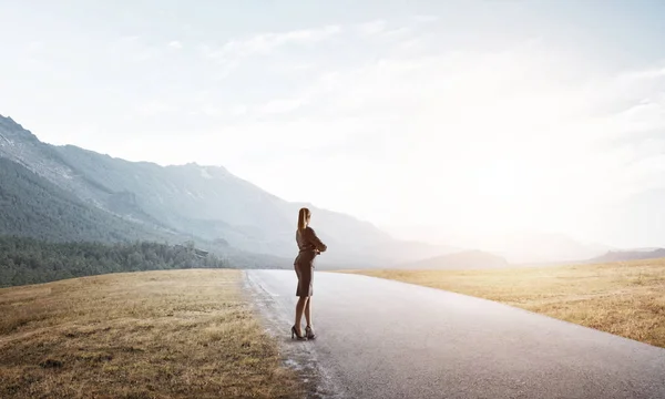 Seu caminho para o conceito de sucesso — Fotografia de Stock