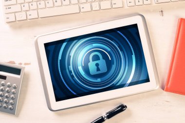 Web güvenlik ve teknoloji kavramı 