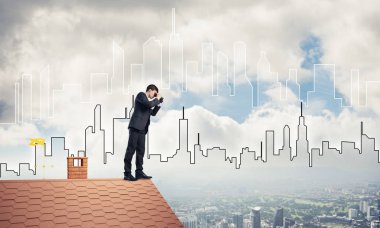 işadamı görüntüleme cityscape