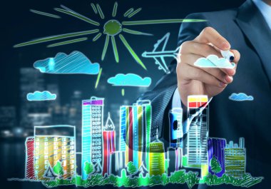 adam marker bina ile ekranda çizim