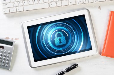 Web güvenlik ve teknoloji kavramı 