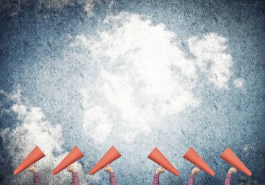 duyuru kağıt trompet yapma