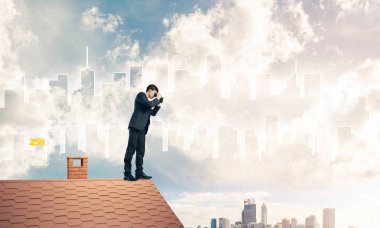 işadamı görüntüleme cityscape