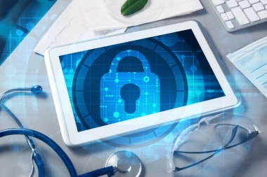 Doktor çalışma alanı'nın Üstten Görünüm 