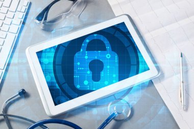 Doktor çalışma alanı'nın Üstten Görünüm 