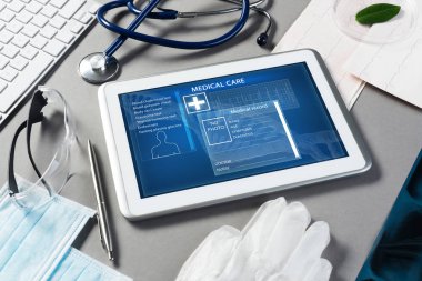 Doktor çalışma alanı'nın Üstten Görünüm 