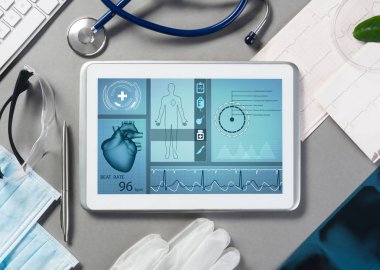 Doktor çalışma alanı'nın Üstten Görünüm 