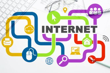 Ağ ortamı arkaplanı