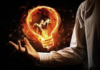 Güç ve enerji fikri.