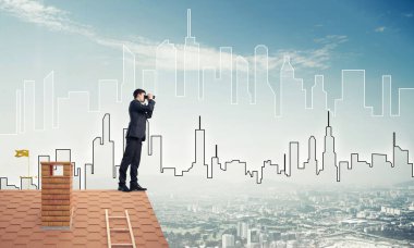 işadamı görüntüleme cityscape
