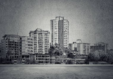 Şehir tasarım duvar