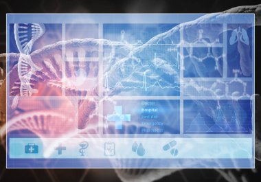 Medya tıp arka plan