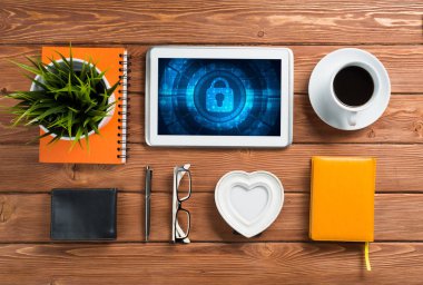 Web güvenlik ve teknoloji kavramı  