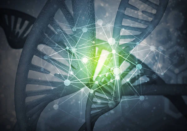 DNA molecule research concept — Stock Photo, Image