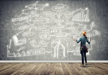 kask kadında mühendisi 