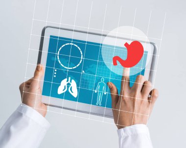 Tablet pc aygıtı tıp arayüzü ile