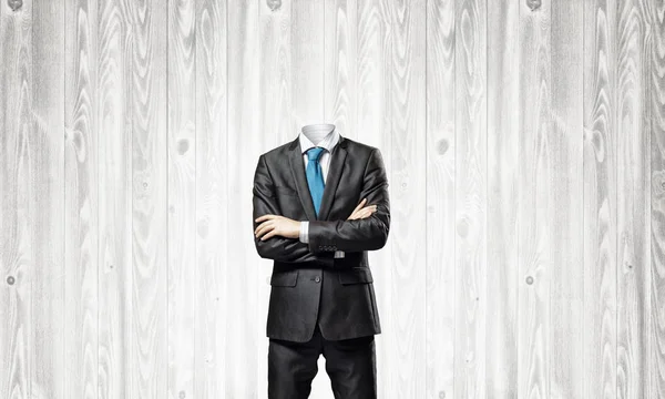 Businessman without head — Stock Photo, Image