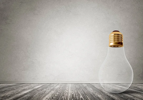 Light bulb in room — Stock Photo, Image