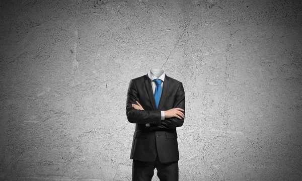 Businessman without head — Stock Photo, Image