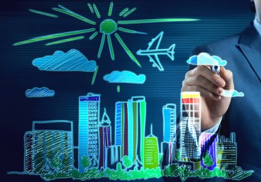 adam marker bina ile ekranda çizim