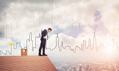 işadamı kenarında duran