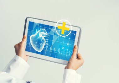 Tablet pc aygıtı tıp arayüzü ile