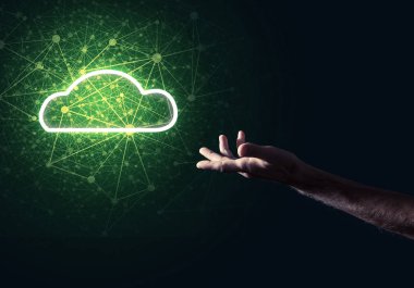 Dijital bulut simgesi  