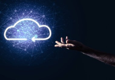 Dijital bulut simgesi  