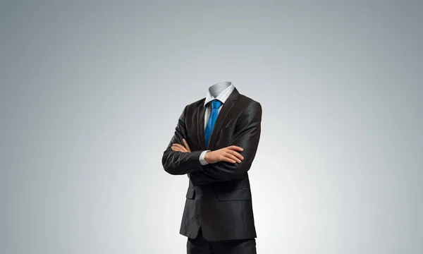 Businessman without head — Stock Photo, Image