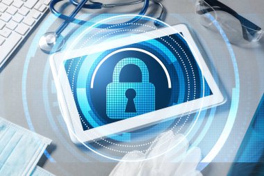  erişim güvenlik kavramı medya ekranında