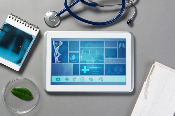 Concepto de tecnologías digitales en medicina — Foto de Stock