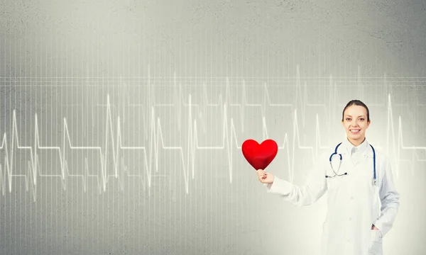 Controleer uw hart gezondheid concept — Stockfoto