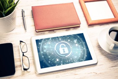 Web güvenlik ve teknoloji kavramı  