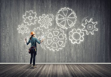 Endüstriyel inşaat ve bakım kavramı