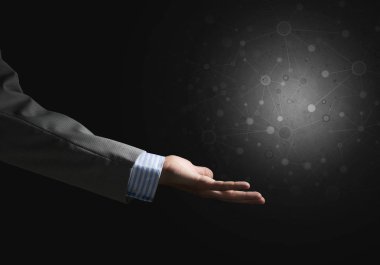 Konsept dijital bağlantı  