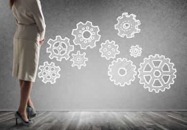 Takım çalışması konsepti olarak vites mekanizması