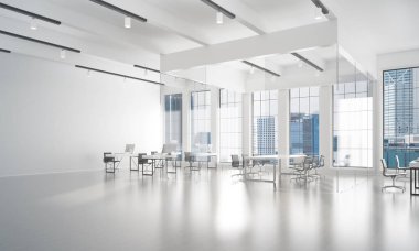 Modern boş zarif ofis 