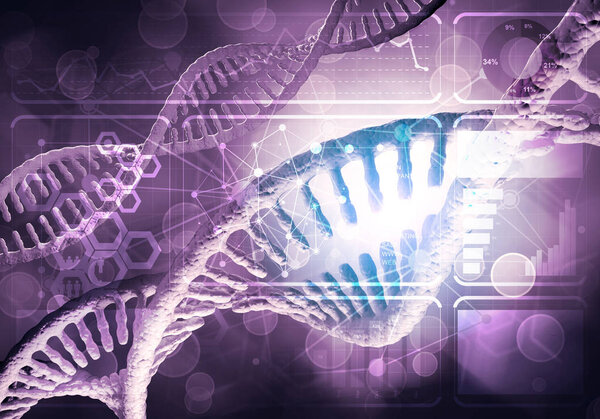 DNA molecules background