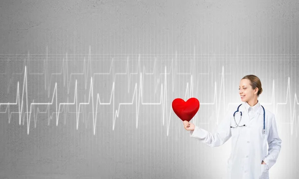 Controleer uw hart gezondheid concept — Stockfoto