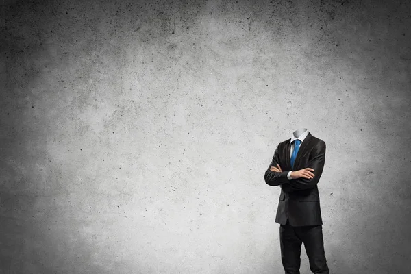 Businessman without head — Stock Photo, Image