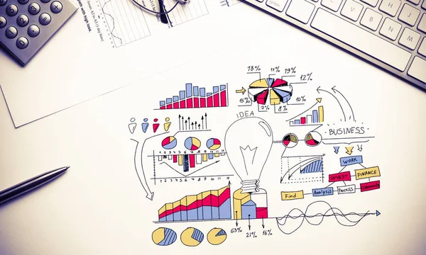 Plan para negocios rentables — Foto de Stock