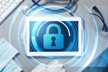  erişim güvenlik kavramı medya ekranında