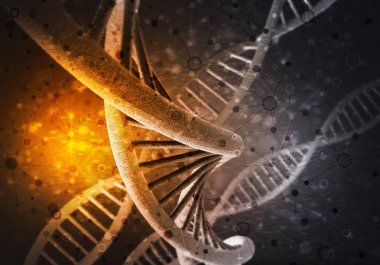 DNA molekülleri arka plan