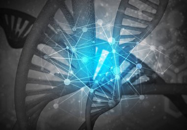 DNA molekülleri arka plan