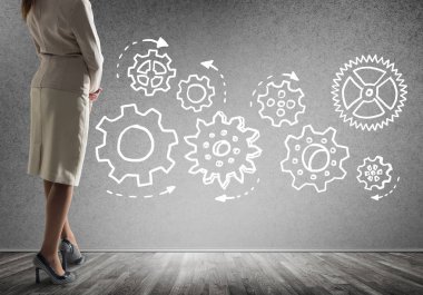 Takım çalışması konsepti olarak vites mekanizması