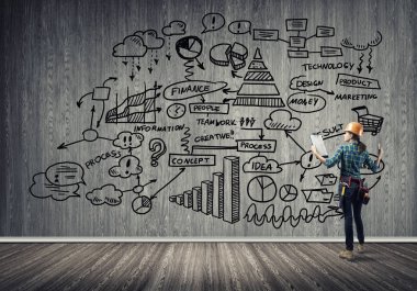 Endüstriyel inşaat ve bakım kavramı